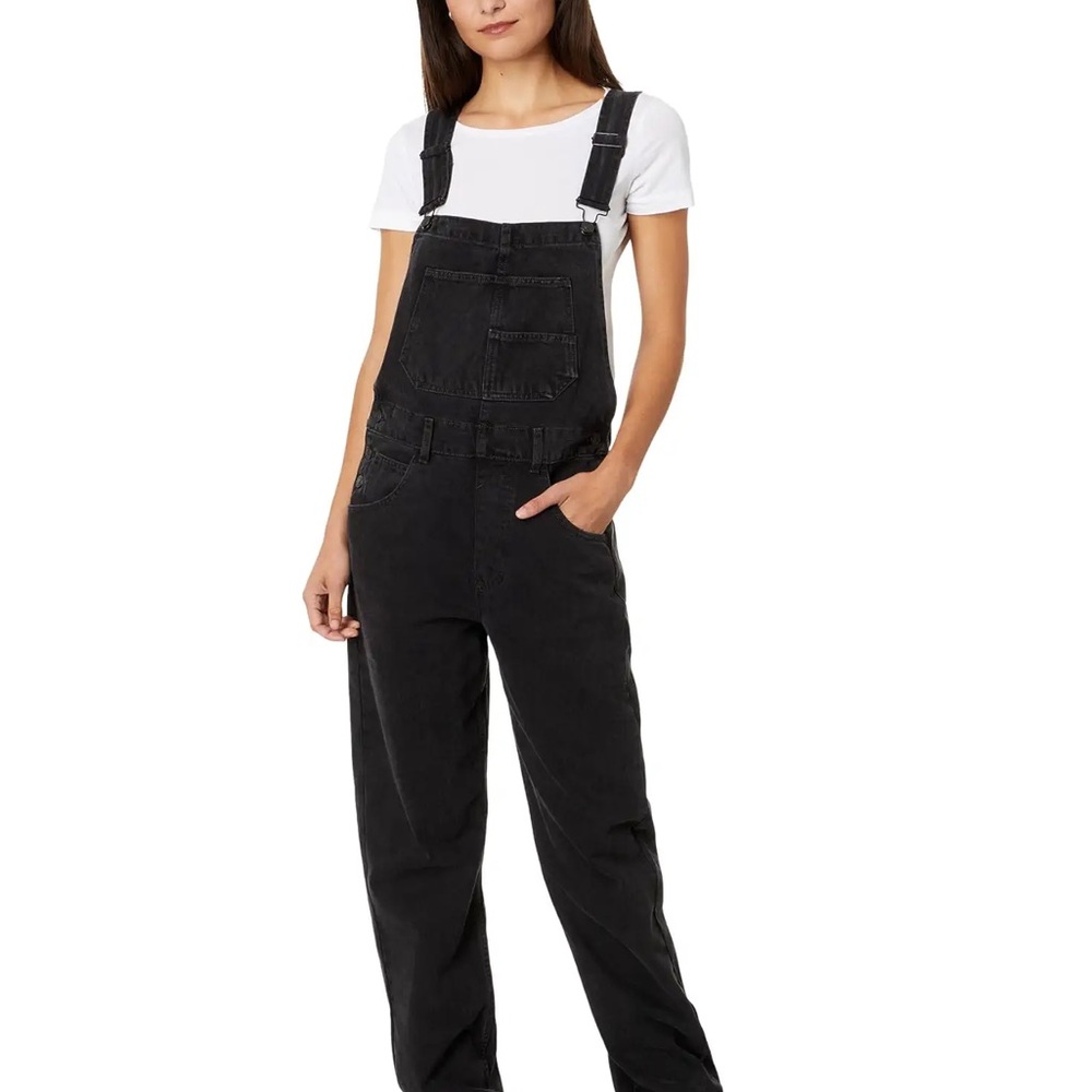 We The Free Ziggy Denim Overalls Black size large